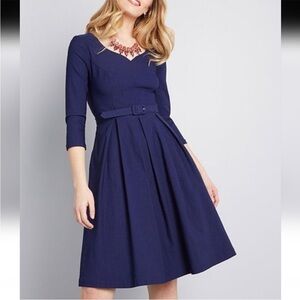 Modcloth Navy Blue Mini Dress